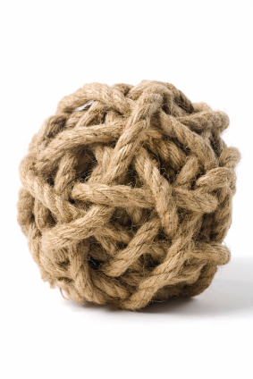 ball of knotted string